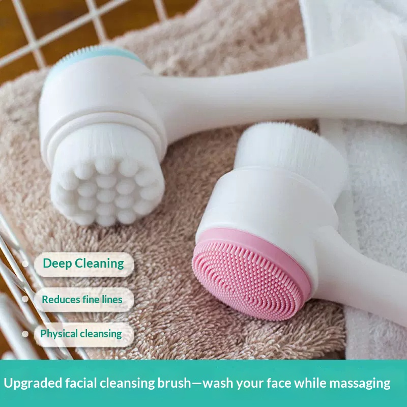 Double Sided Manual Facial Cle - Silicone Face Scrubber Electric 评论和价格