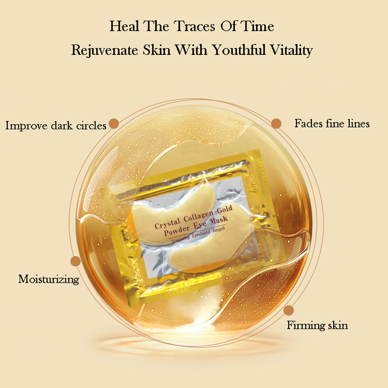 10/20pcs Golden Crystal Collag - Collagen Under Eye Patches 评论和价格