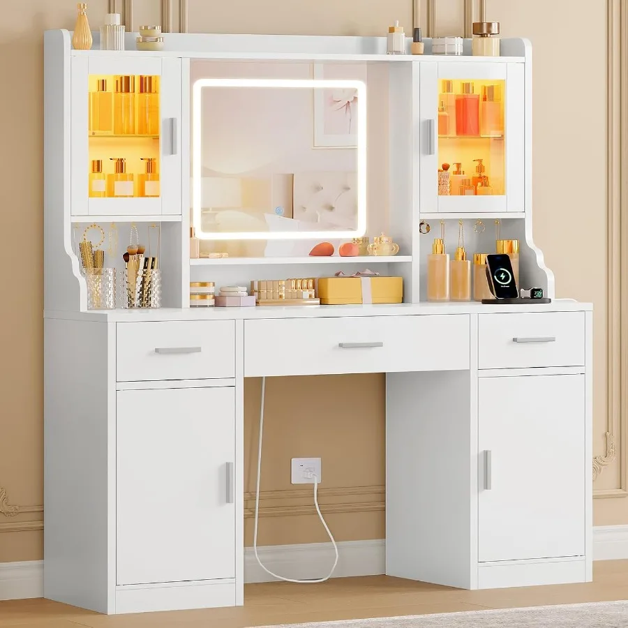Makeup vanity desk with mirror - Makeup 评论和价格